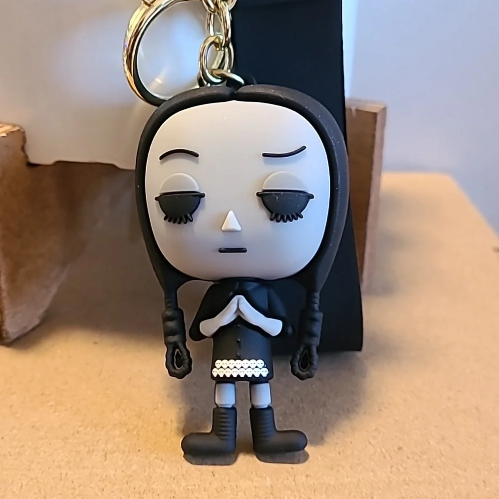 Unbranded Wednesday Addams Family Keychain NEW Unisex Collectible Keys Home Auto